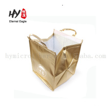 Waterproof non woven cooler bags promotional with drawstring